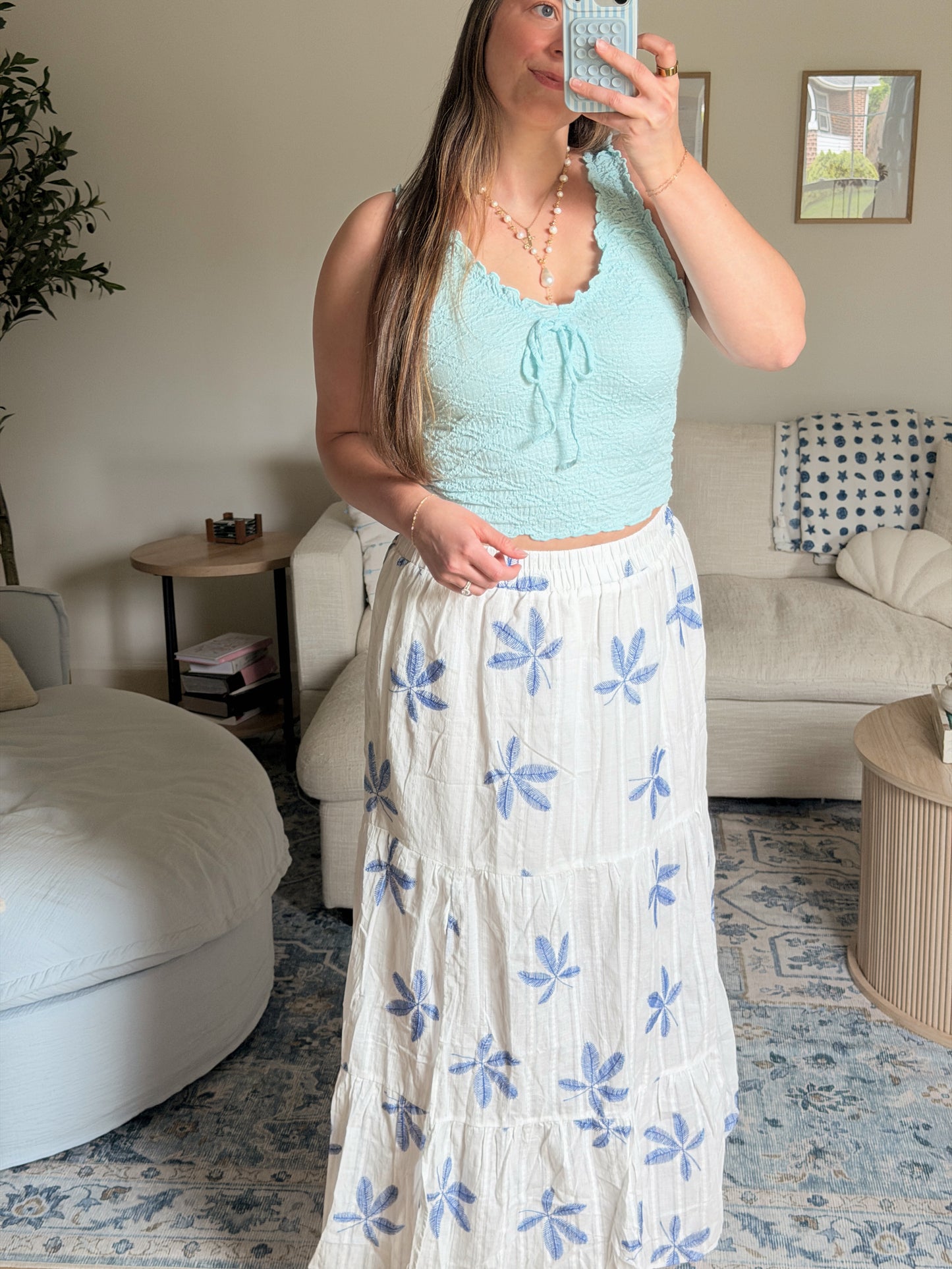 Blue Lagoon Maxi Skirt