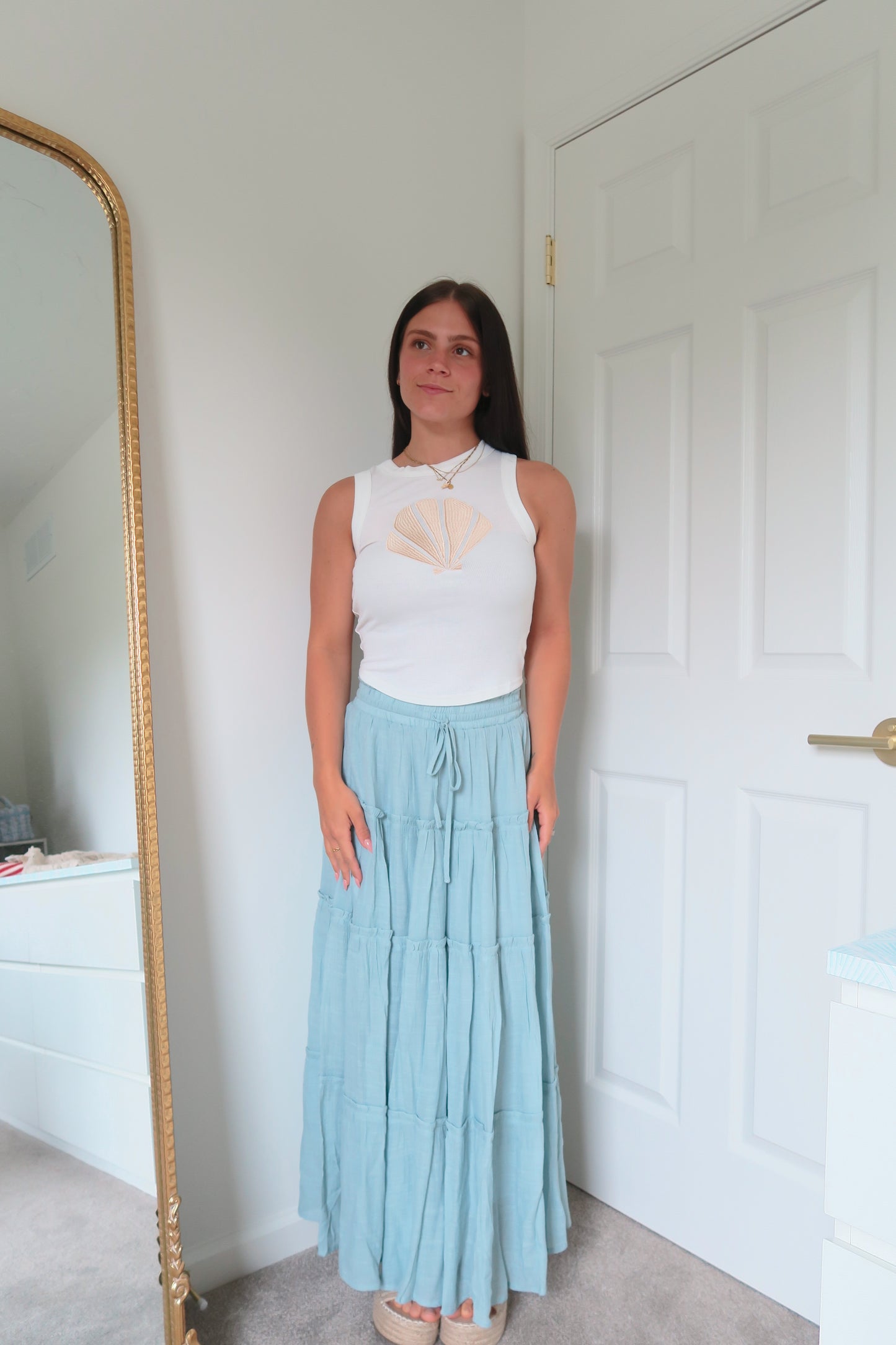 Ocean Mist Maxi Skirt