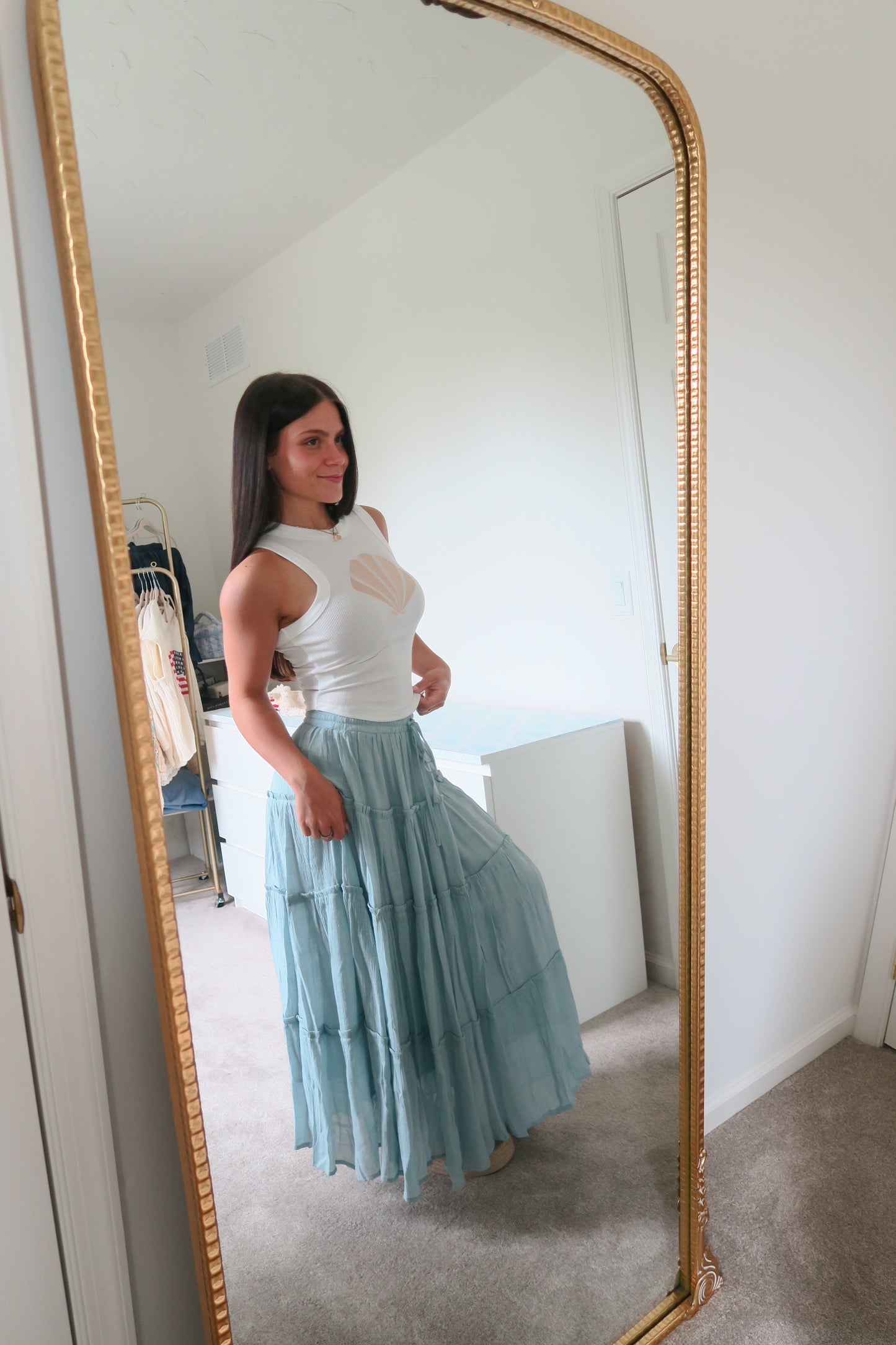 Ocean Mist Maxi Skirt