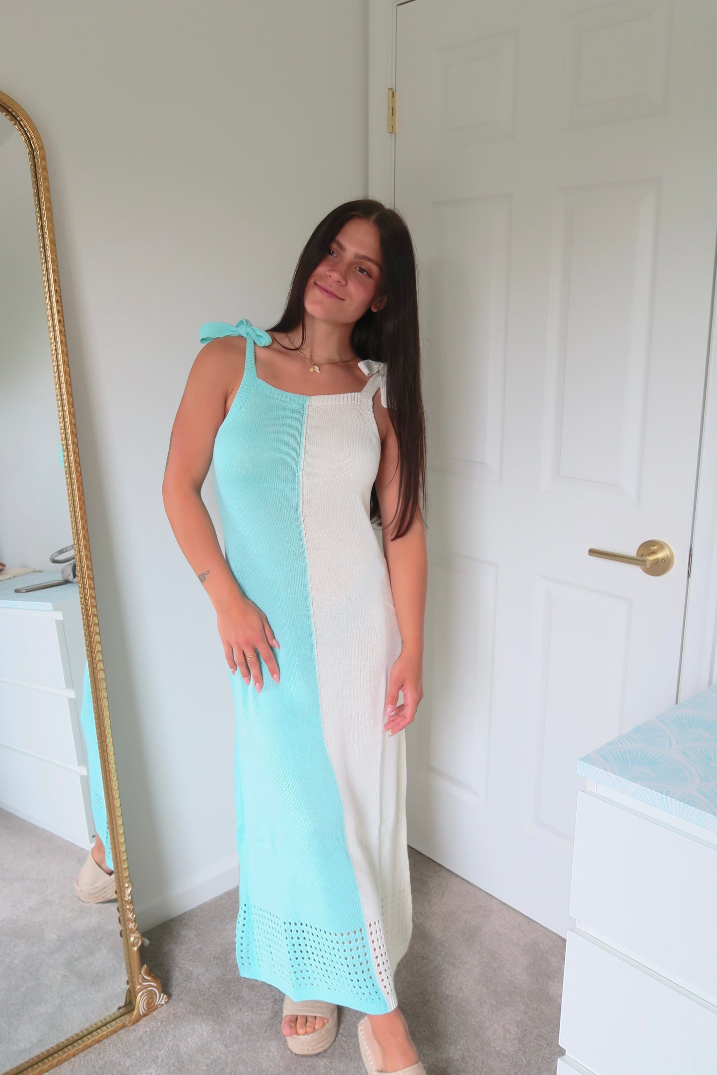 Aquamarine Maxi Coverup Dress