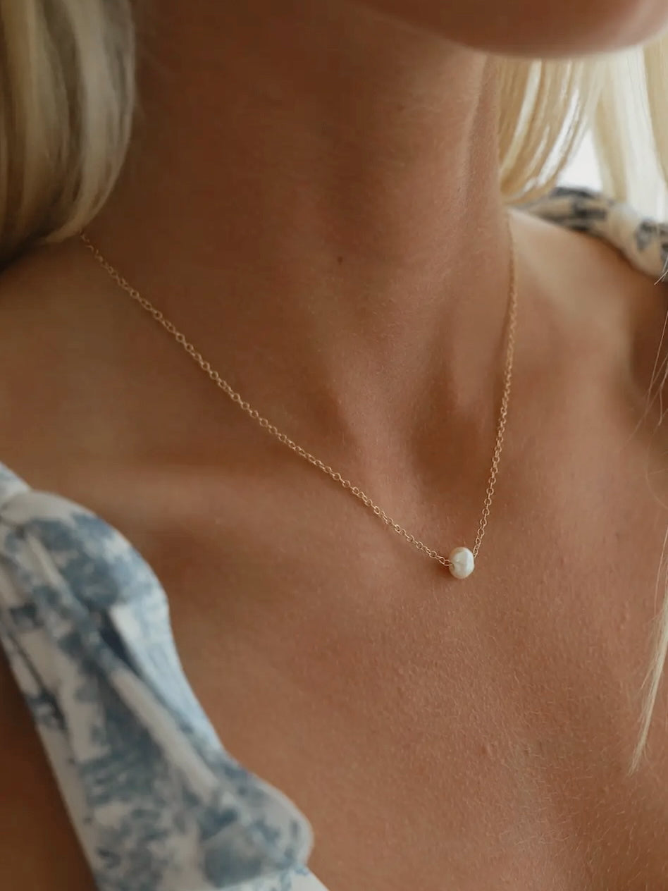 Pearl Cove Necklace (gold & silver)