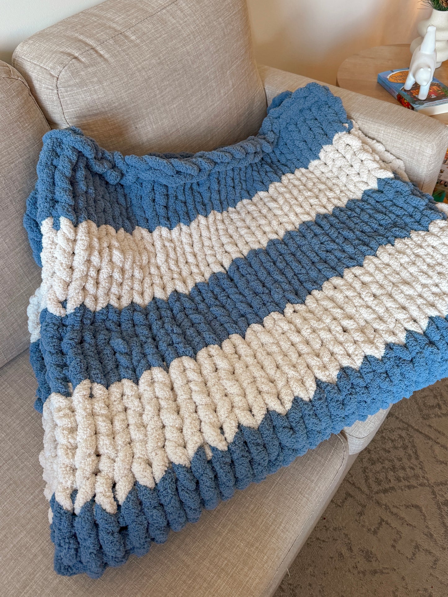 Cozy Coastal Handmade Blanket
