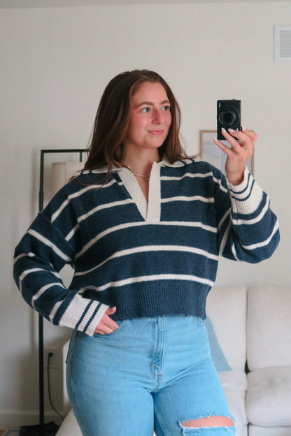 Nautical Navy Sweater