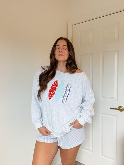 PREORDER Surfs Up Patchwork Pullover