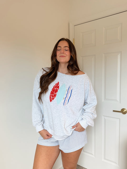 PREORDER Surfs Up Patchwork Pullover