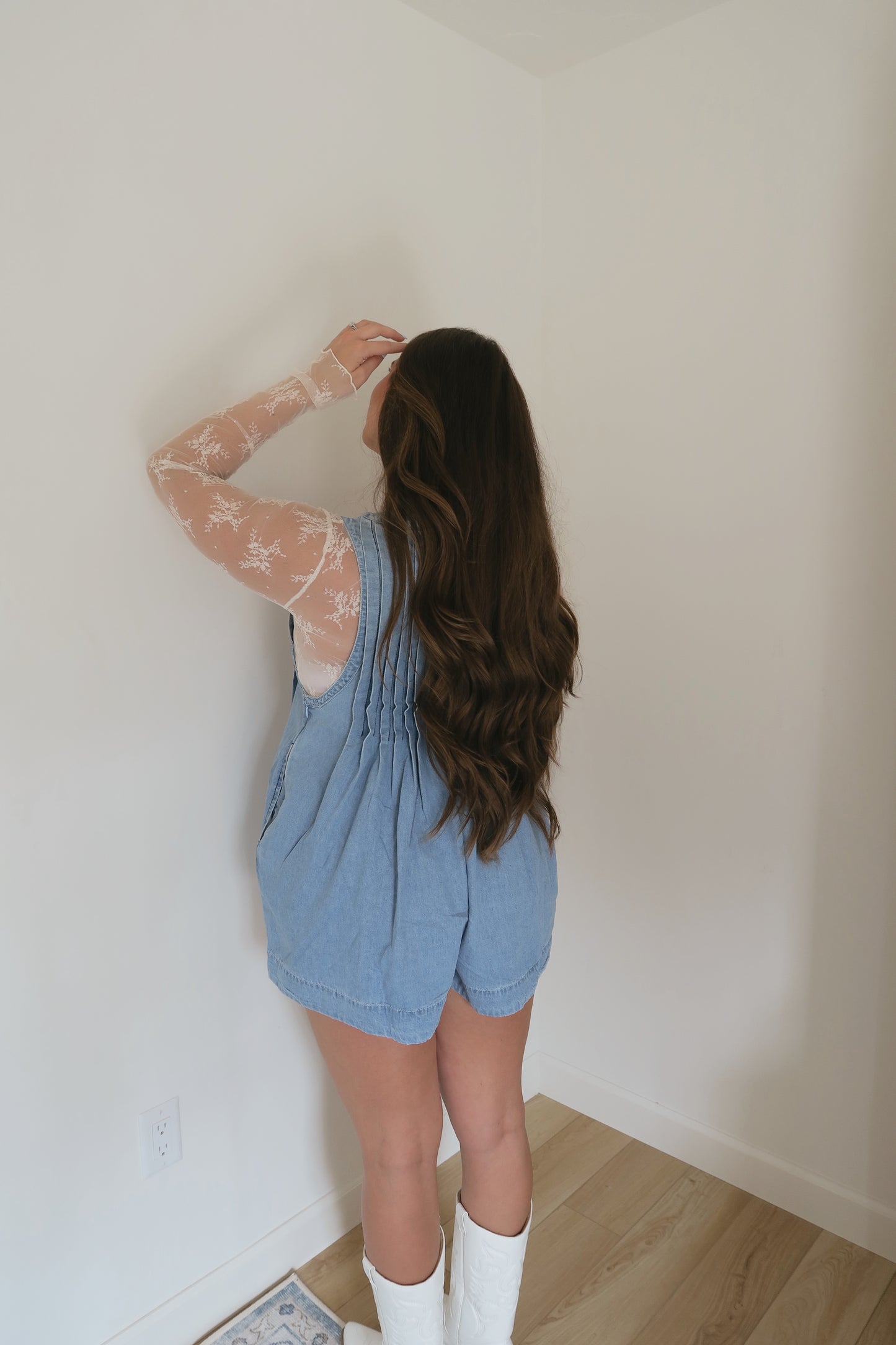 High Tide Denim Romper