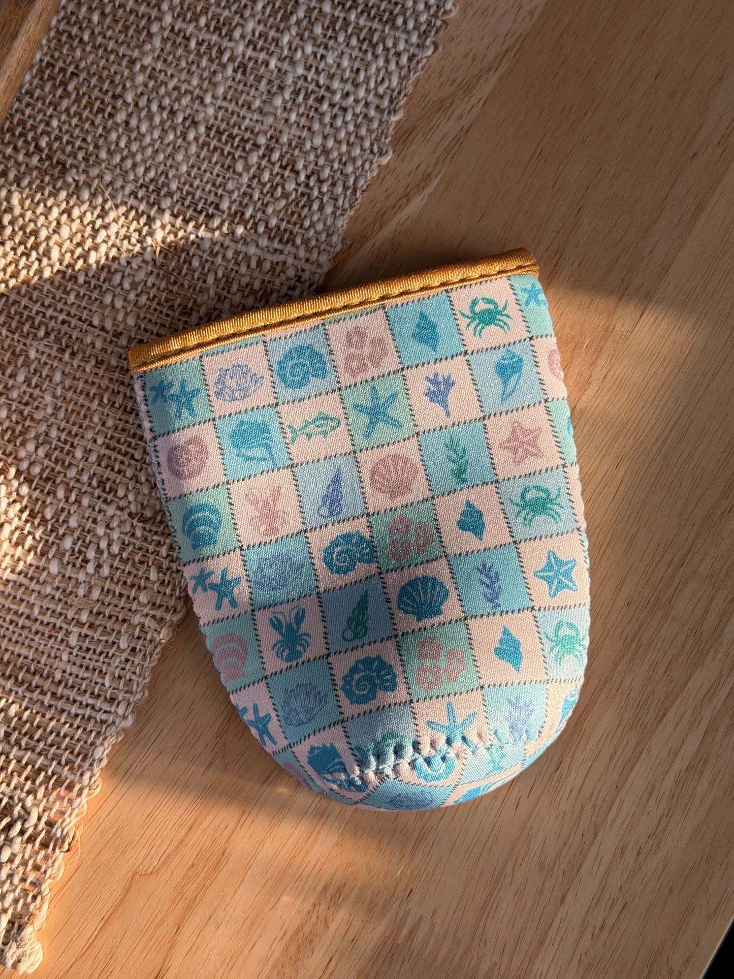 Coastal Quilt Coffee Coozie