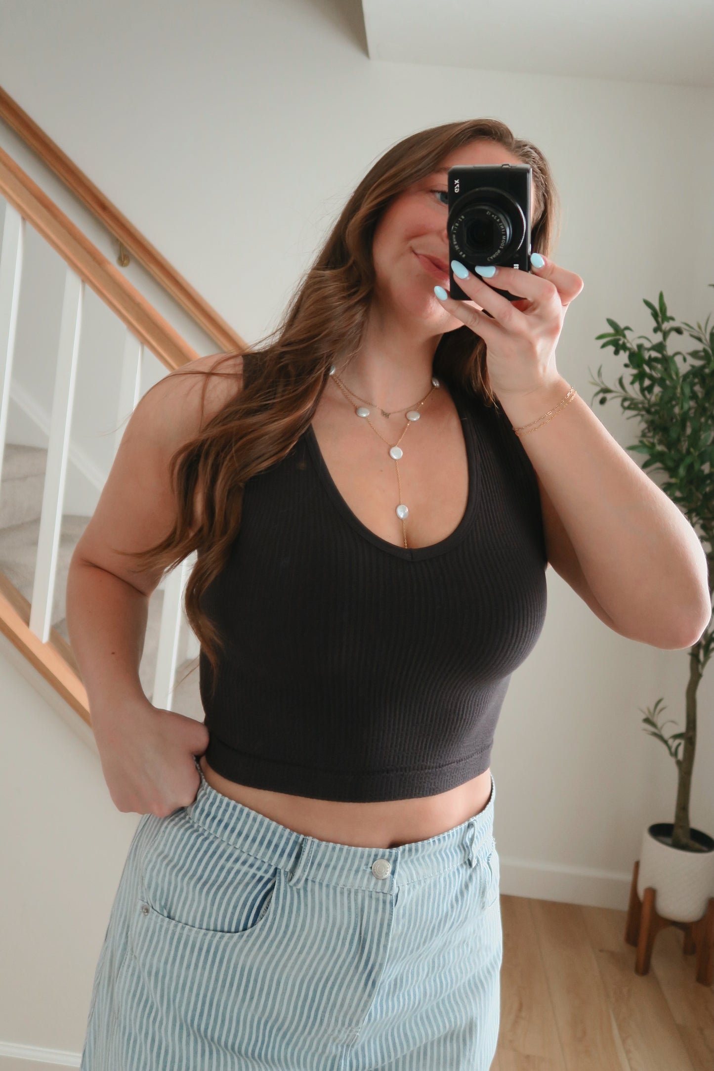 Tulum Seamless Tank - Black