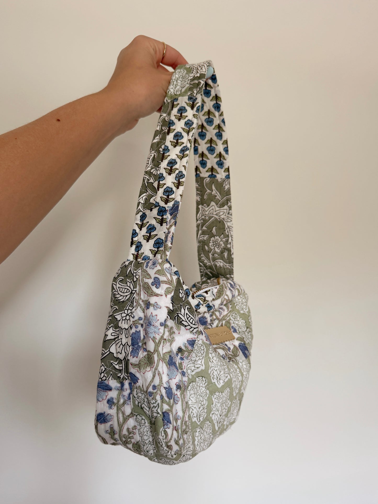 Whimsical Petals Quilted Purse
