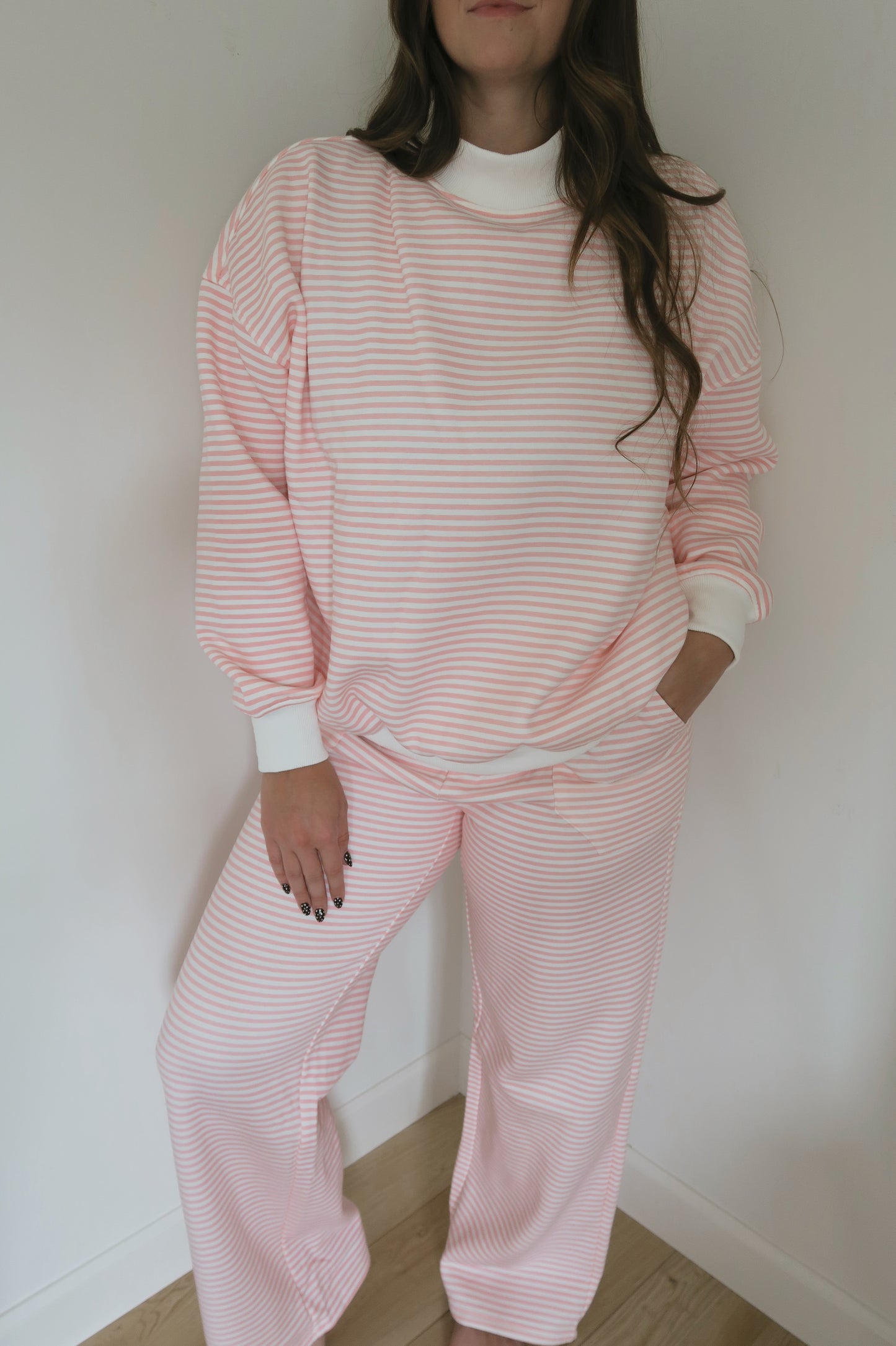 Pink Cotton Candy Mockneck