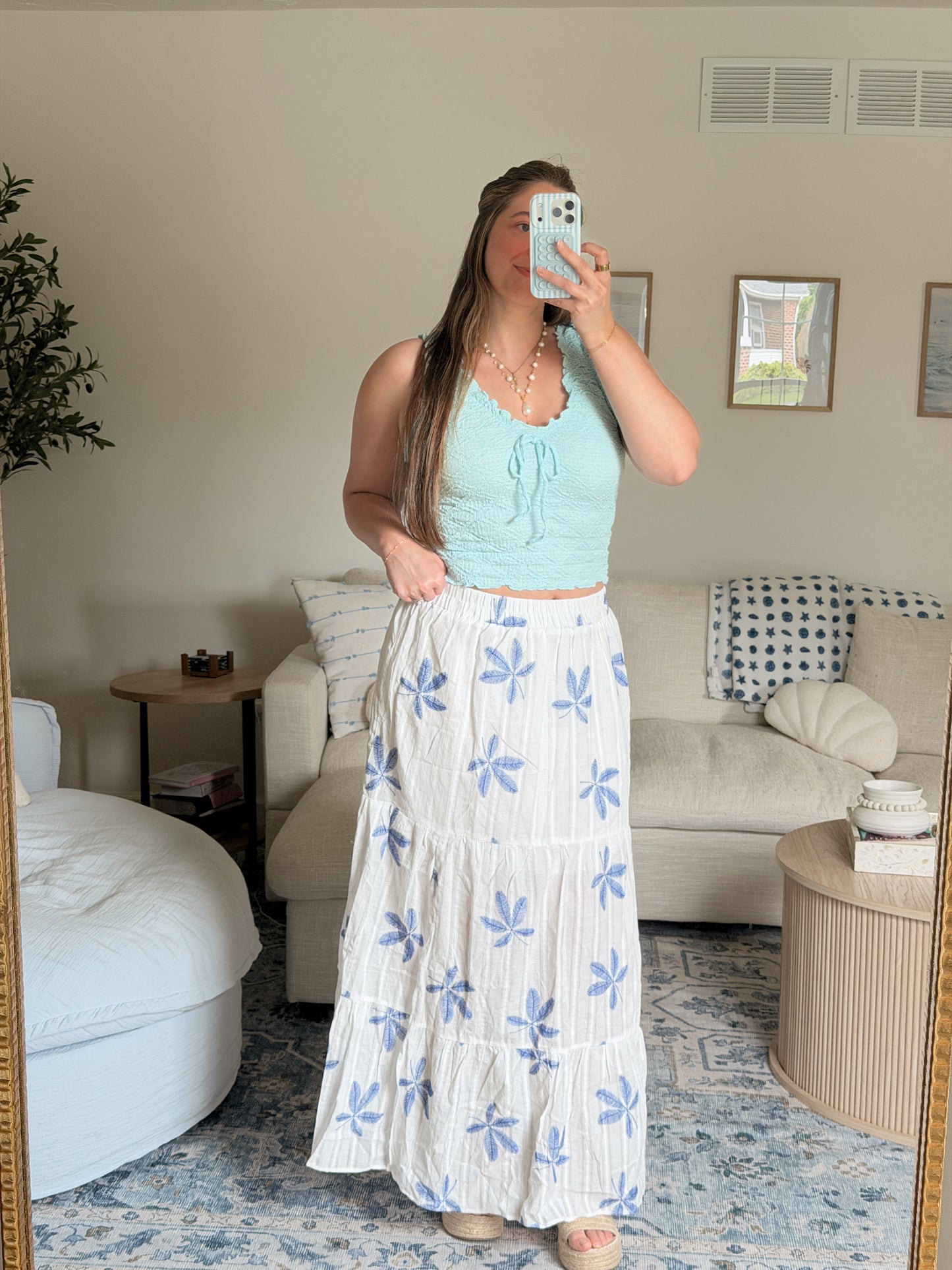 Blue Lagoon Maxi Skirt