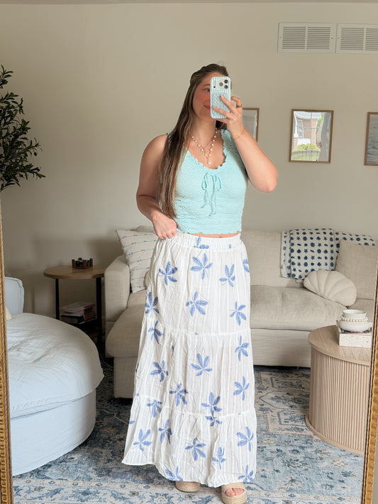 Blue Lagoon Maxi Skirt