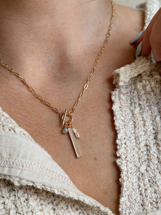 Freshwater Charm Necklace