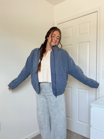 Denim Connie Quilted Jacket