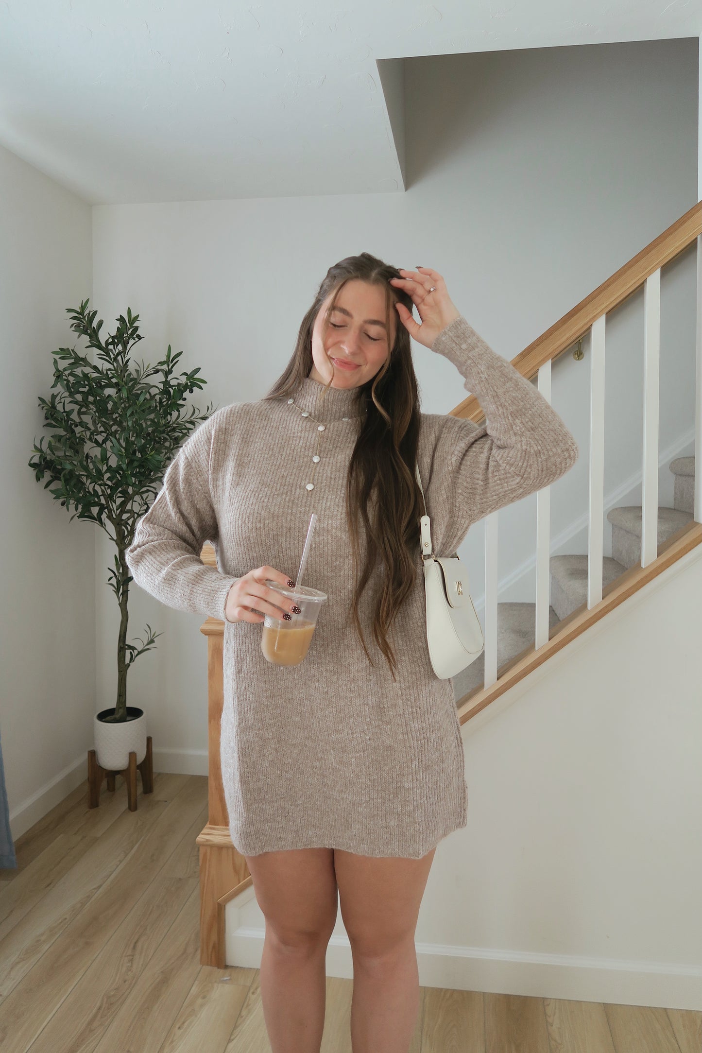 Hazelnut Sweater Dress