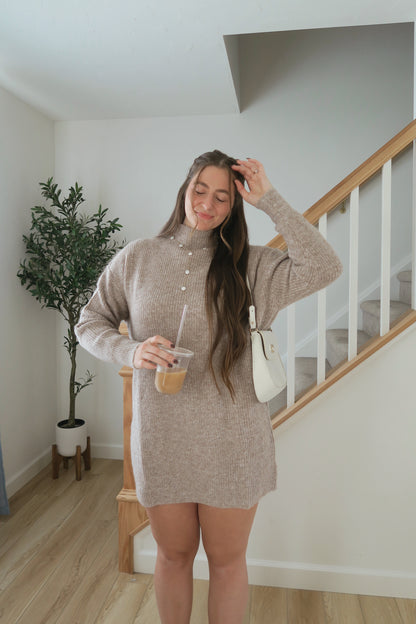 Hazelnut Sweater Dress