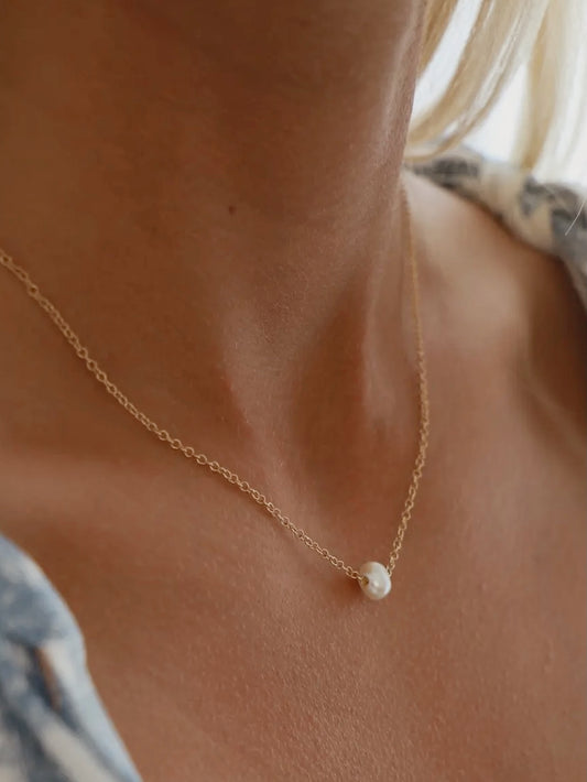 Pearl Cove Necklace (gold & silver)