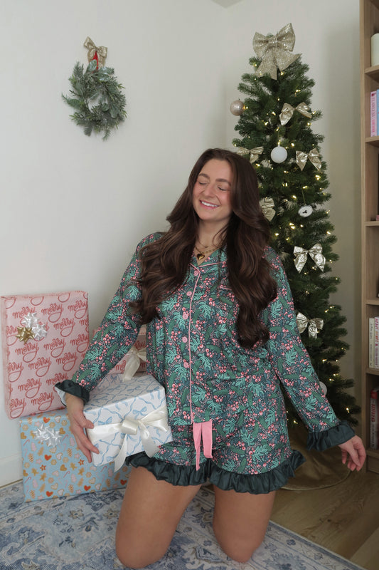 Mistletoe & Holly Pajama Set