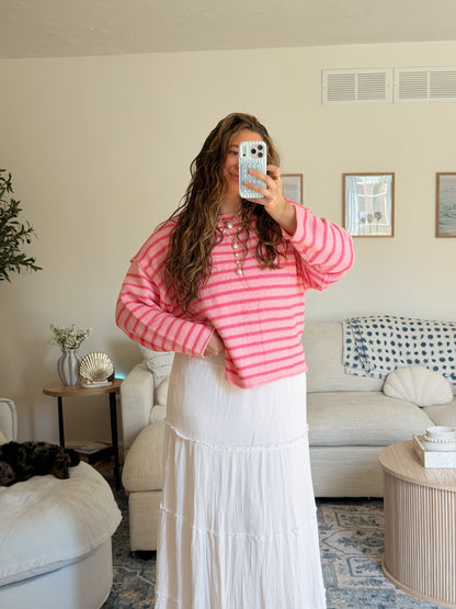Salt Waves Sweater - Pink