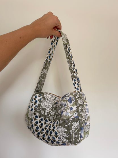 Whimsical Petals Quilted Purse