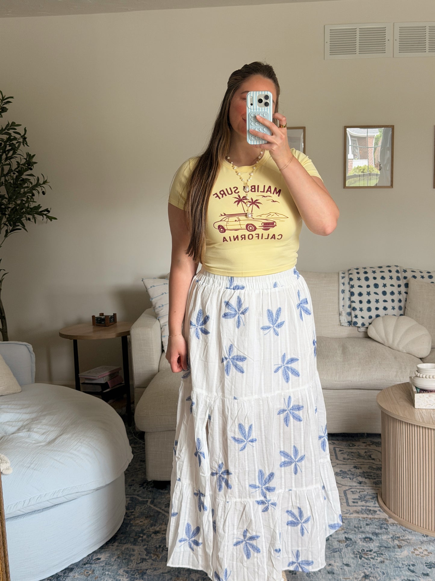 Blue Lagoon Maxi Skirt
