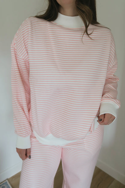 Pink Cotton Candy Mockneck