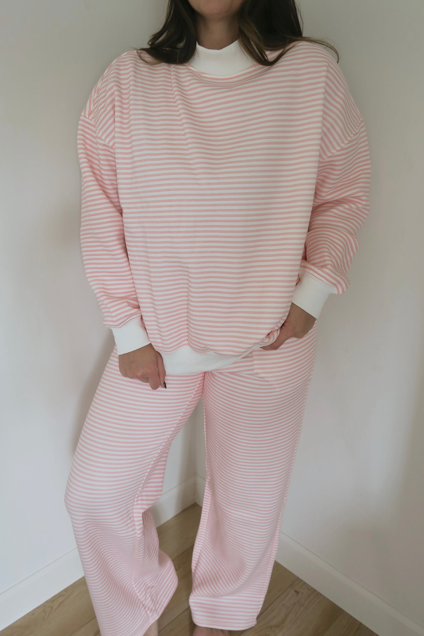 Pink Cotton Candy Mockneck