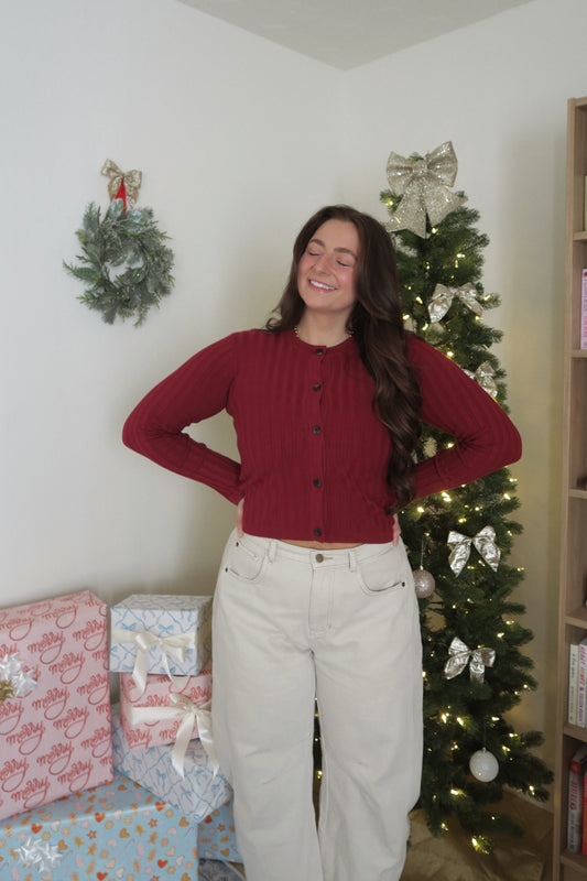 Frosted Cranberry Top