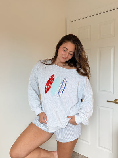 PREORDER Surfs Up Patchwork Pullover