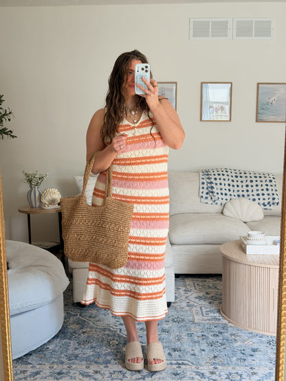 Coral Sunset Dress