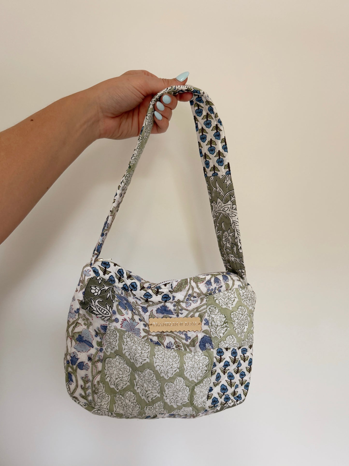 Whimsical Petals Quilted Purse