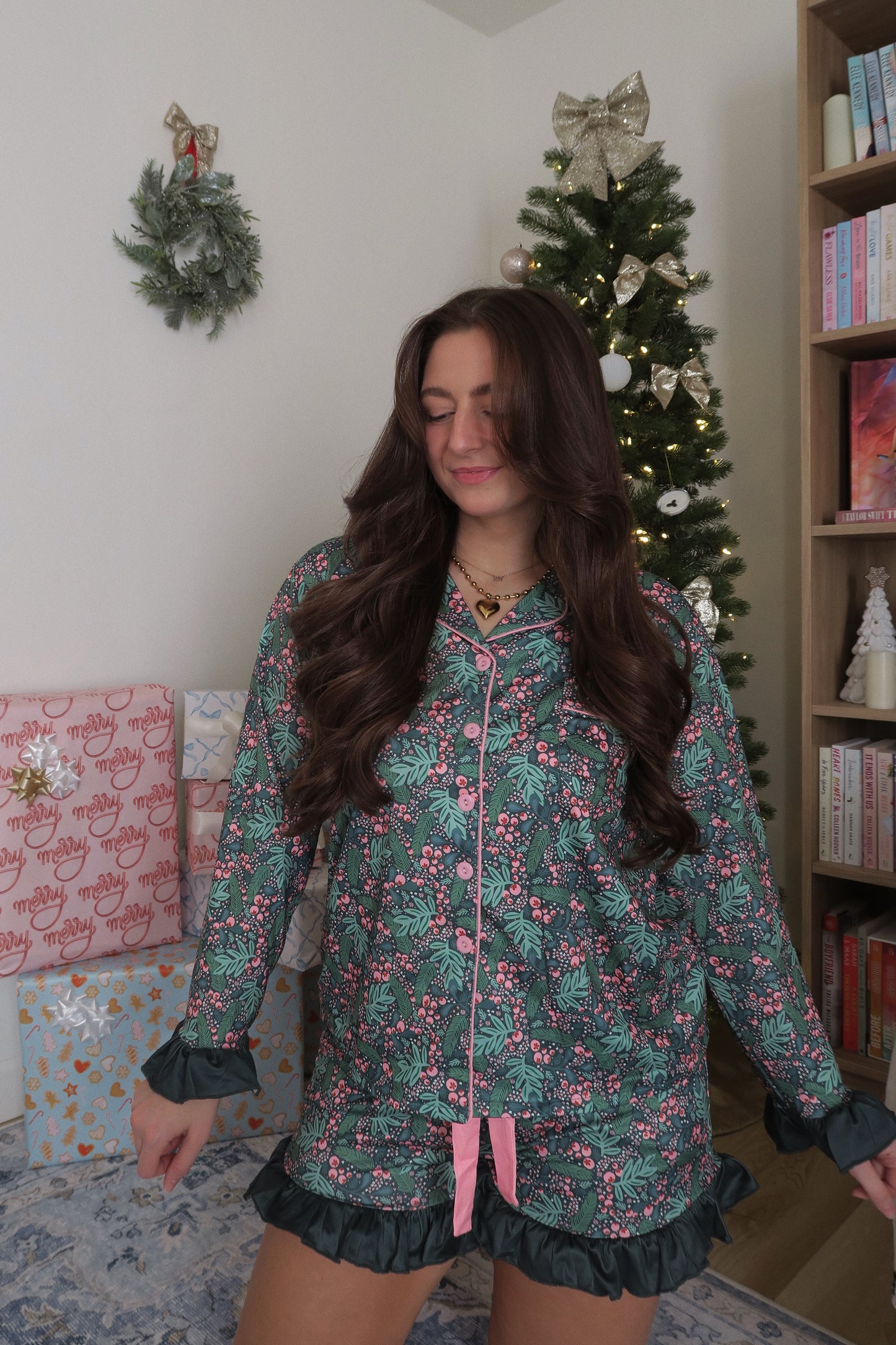 Mistletoe & Holly Pajama Set