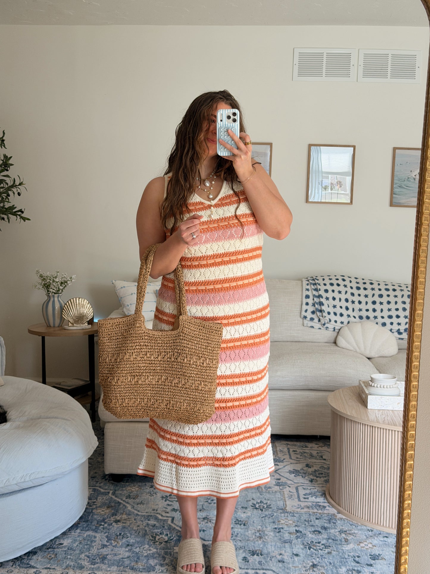 Coral Sunset Dress