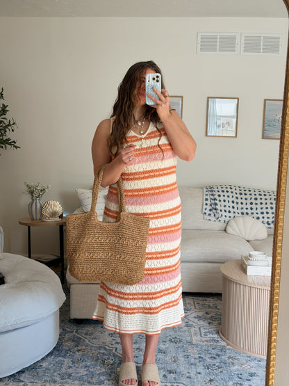 Coral Sunset Dress
