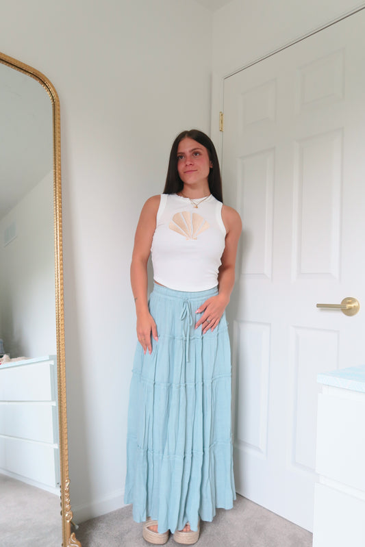 Ocean Mist Maxi Skirt