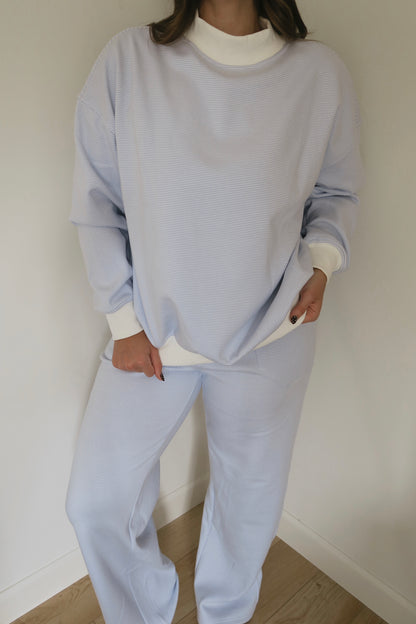 Blue Cotton Candy Mockneck