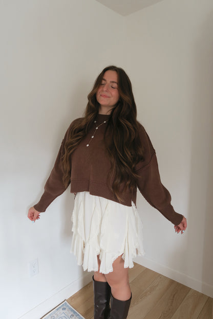 Driftwood Sweater - Chocolate