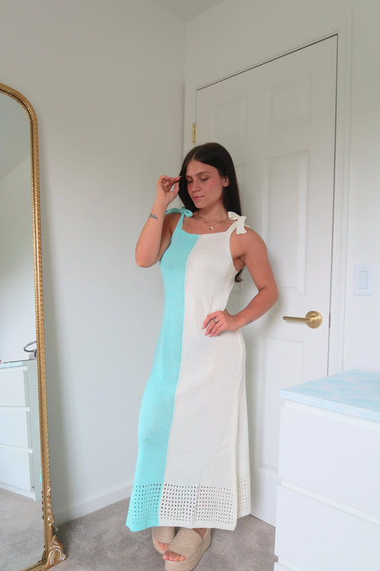 Aquamarine Maxi Coverup Dress