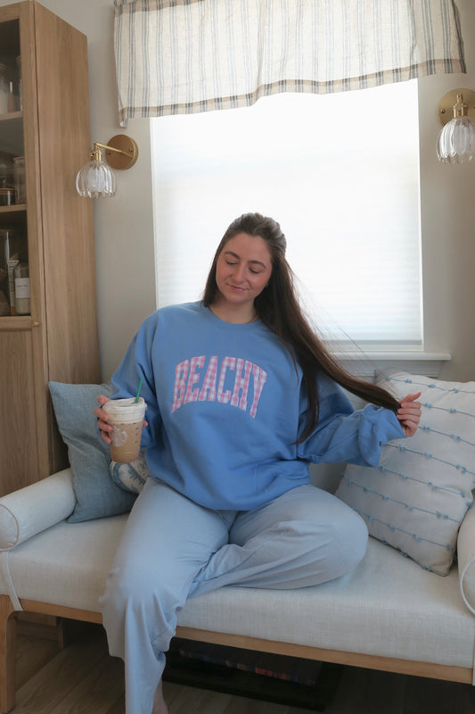 Beachy Blue Crewneck