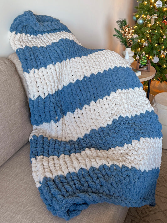 Cozy Coastal Handmade Blanket