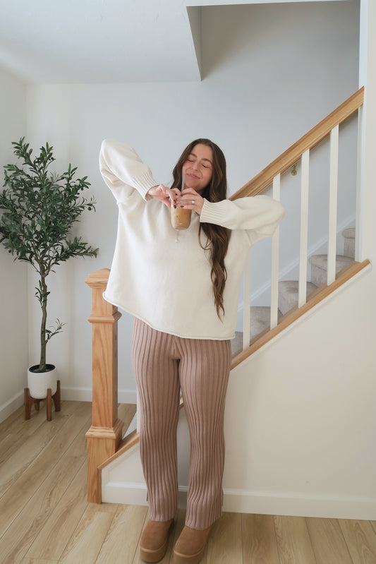 Dune Knit Pant - Mocha