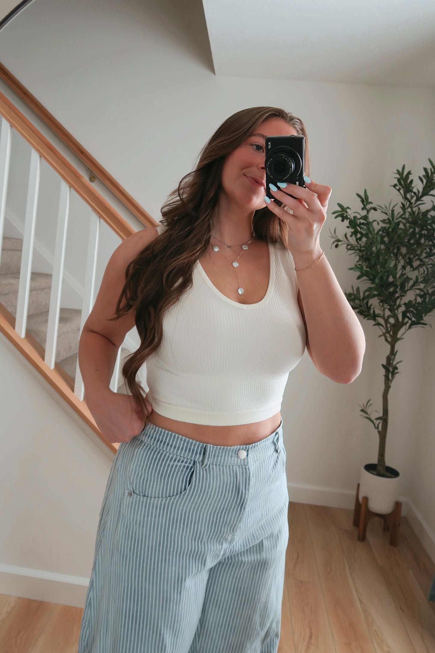 Tulum Seamless Tank - Cream