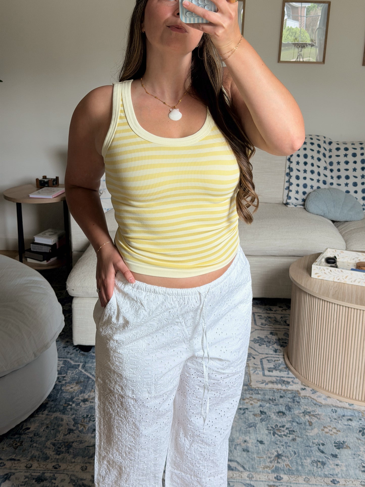 Pool Day Tank - Yellow
