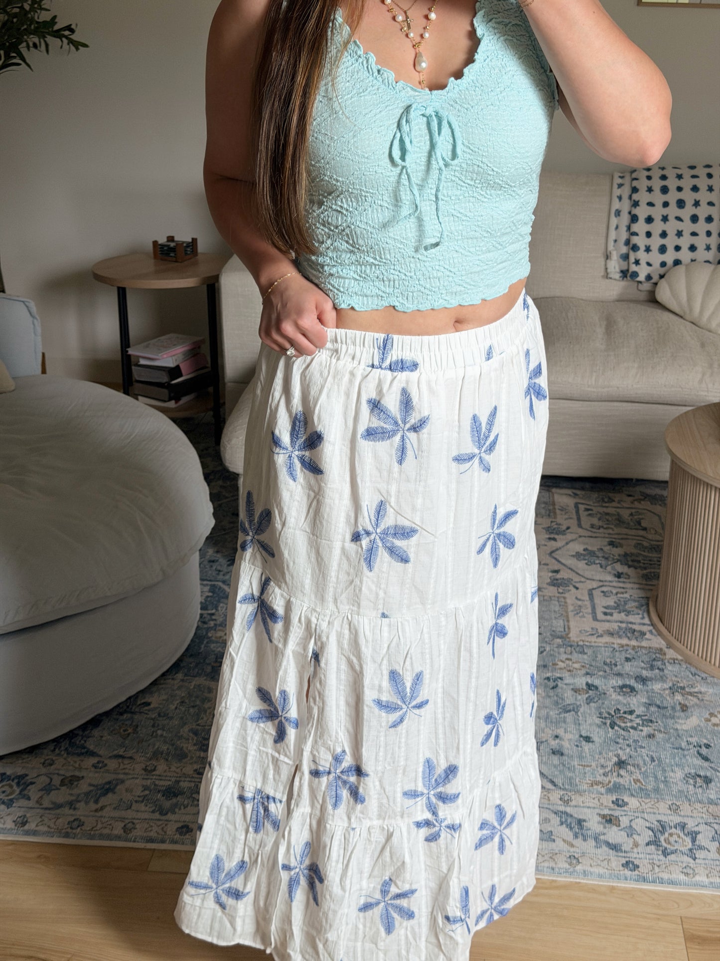 Blue Lagoon Maxi Skirt