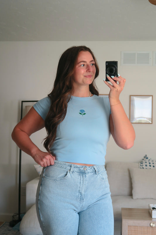 Hydrangea Baby Tee