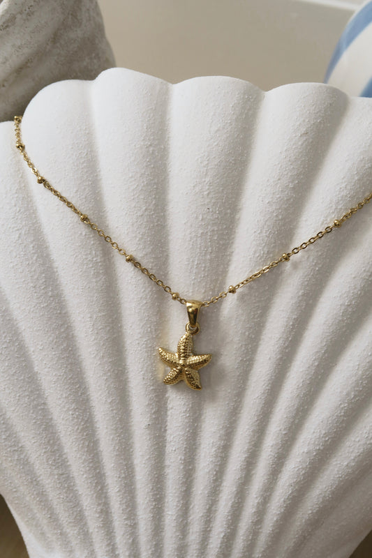 Sparkling Starfish Necklace