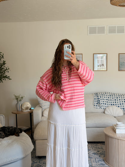 Salt Waves Sweater - Pink
