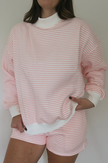 Pink Cotton Candy Mockneck
