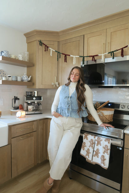 Give Thanks Denim Vest