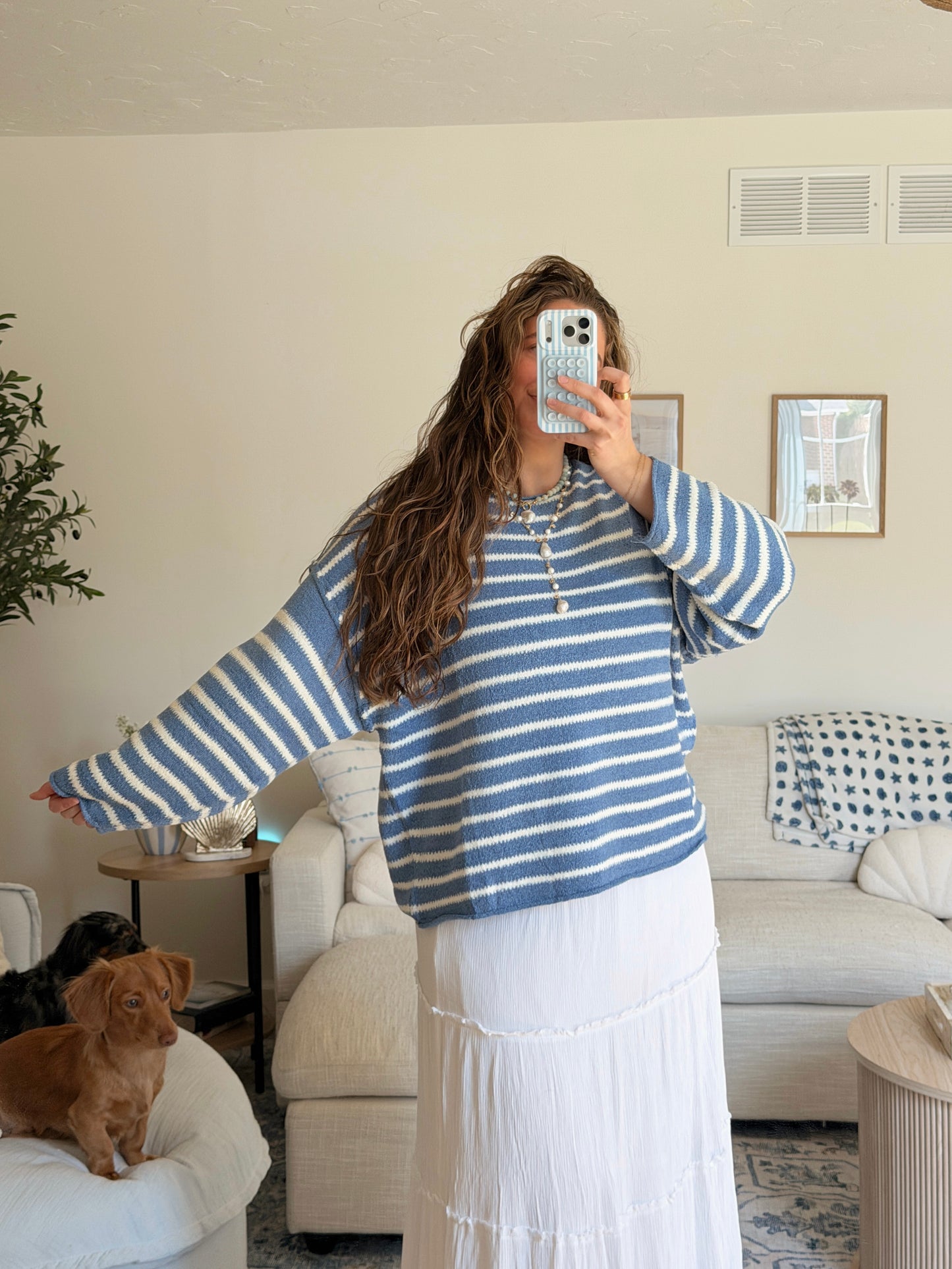 Salt Waves Sweater - Blue
